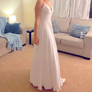 White wedding dress size 4